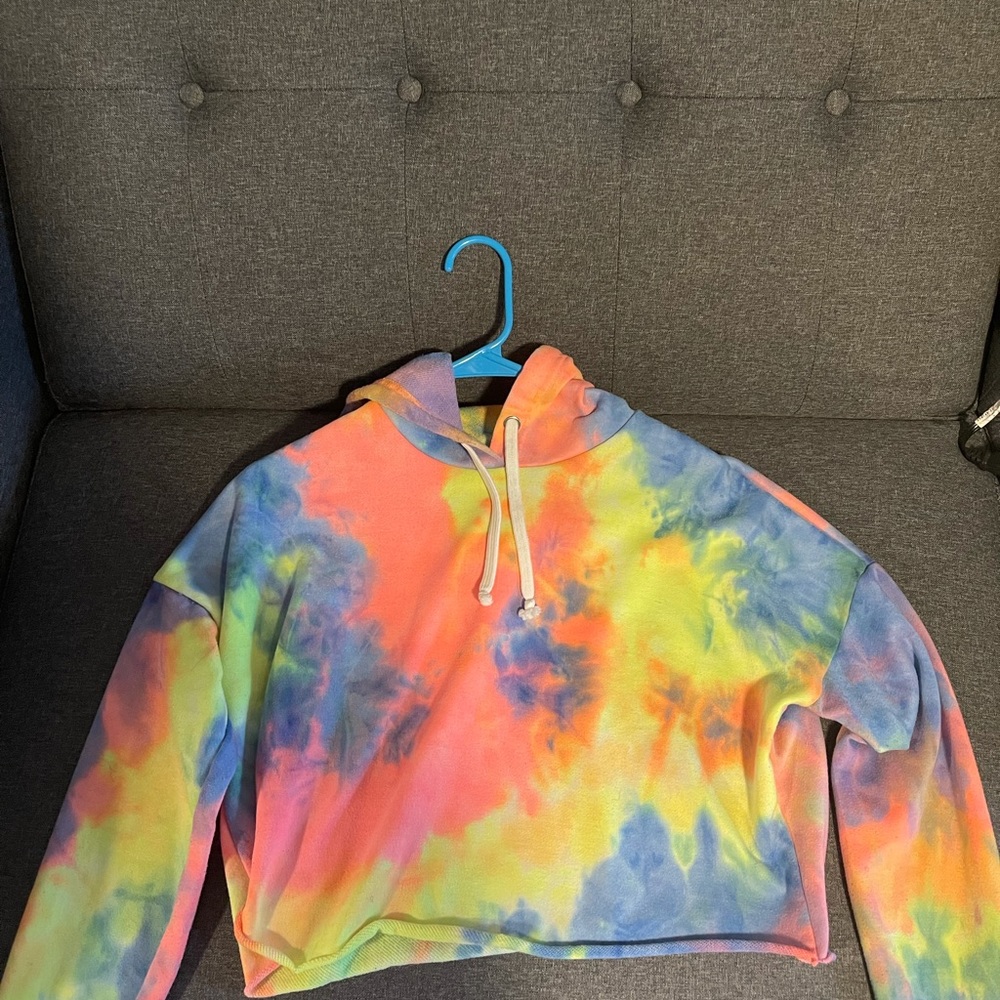 Tie die crop top hoodie from rue 21